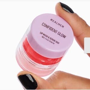 RealHer Confident Glow Lip Mask & Scrub Duo - Pink